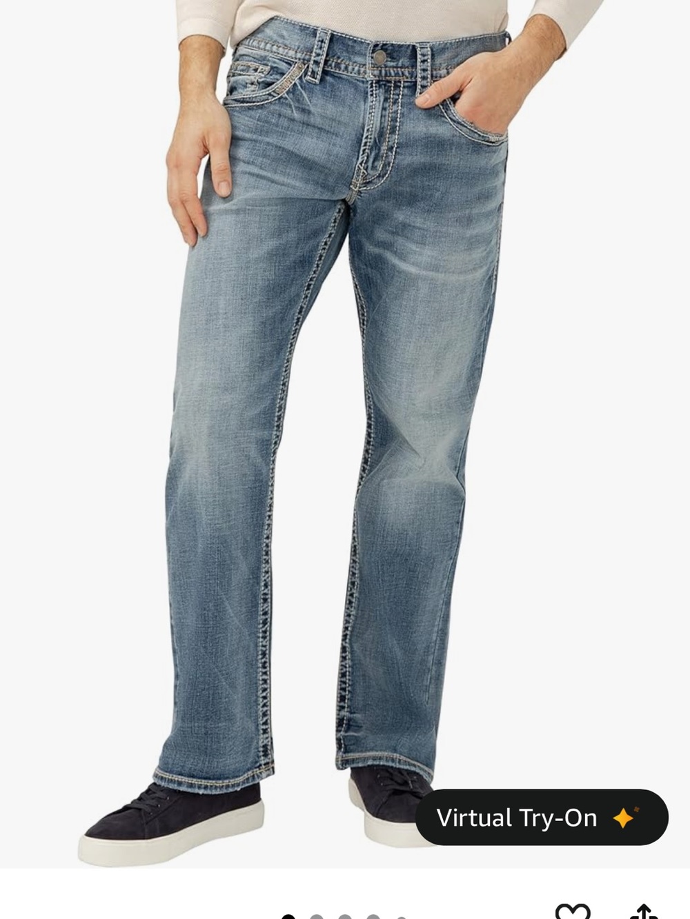 Silver Jeans Co. Men's Zac Relaxed Fit Straight Leg Jean - Legacy